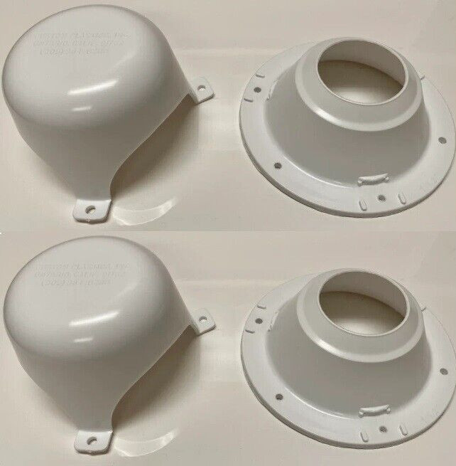 2X RV Plumbing Vent Cap Trailer Camper Roof Sewer Vent Kit for 1.25 or 1.5″ Pipe