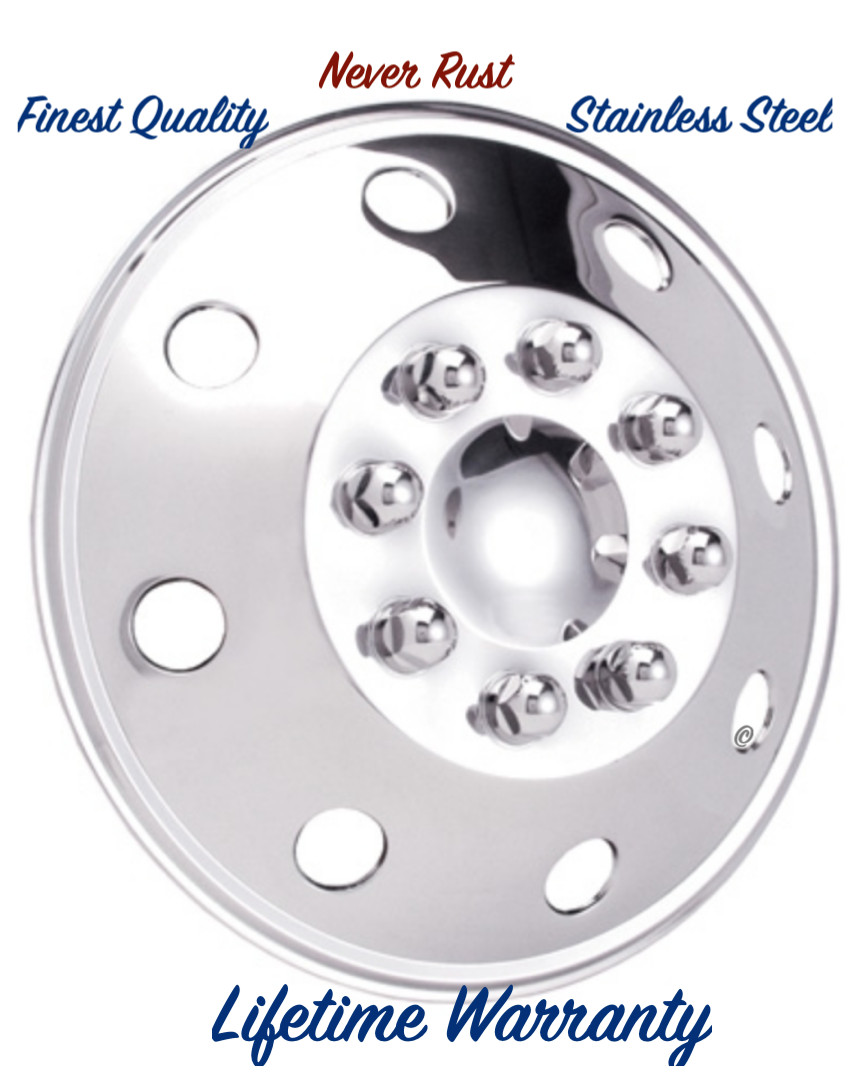 16″ SHASTA RV MOTORHOME CLASS C STAINLESS SNAP ON WHEEL RIM HUBCAP COVER ONE ©
