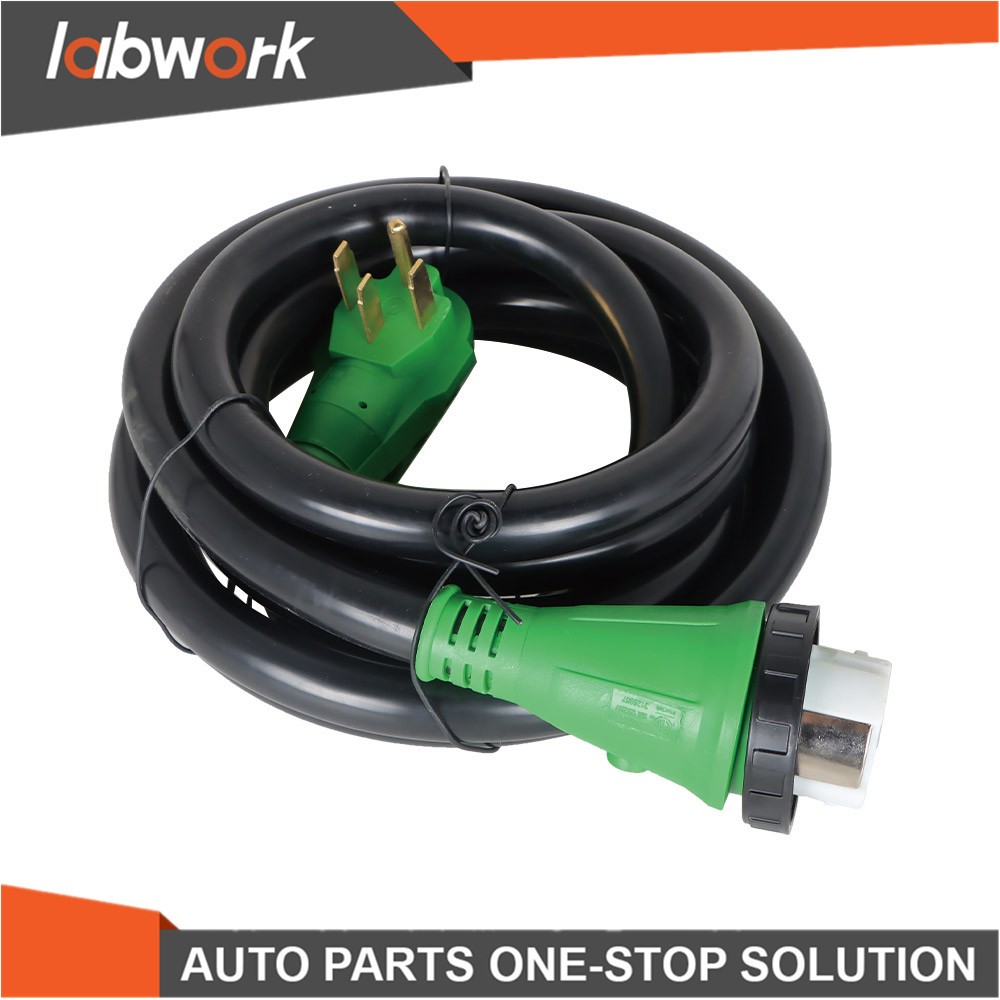Labwork 15FT 50Amp RV Power Extension Cord With LED and Twist Lock NEMA 14-50P