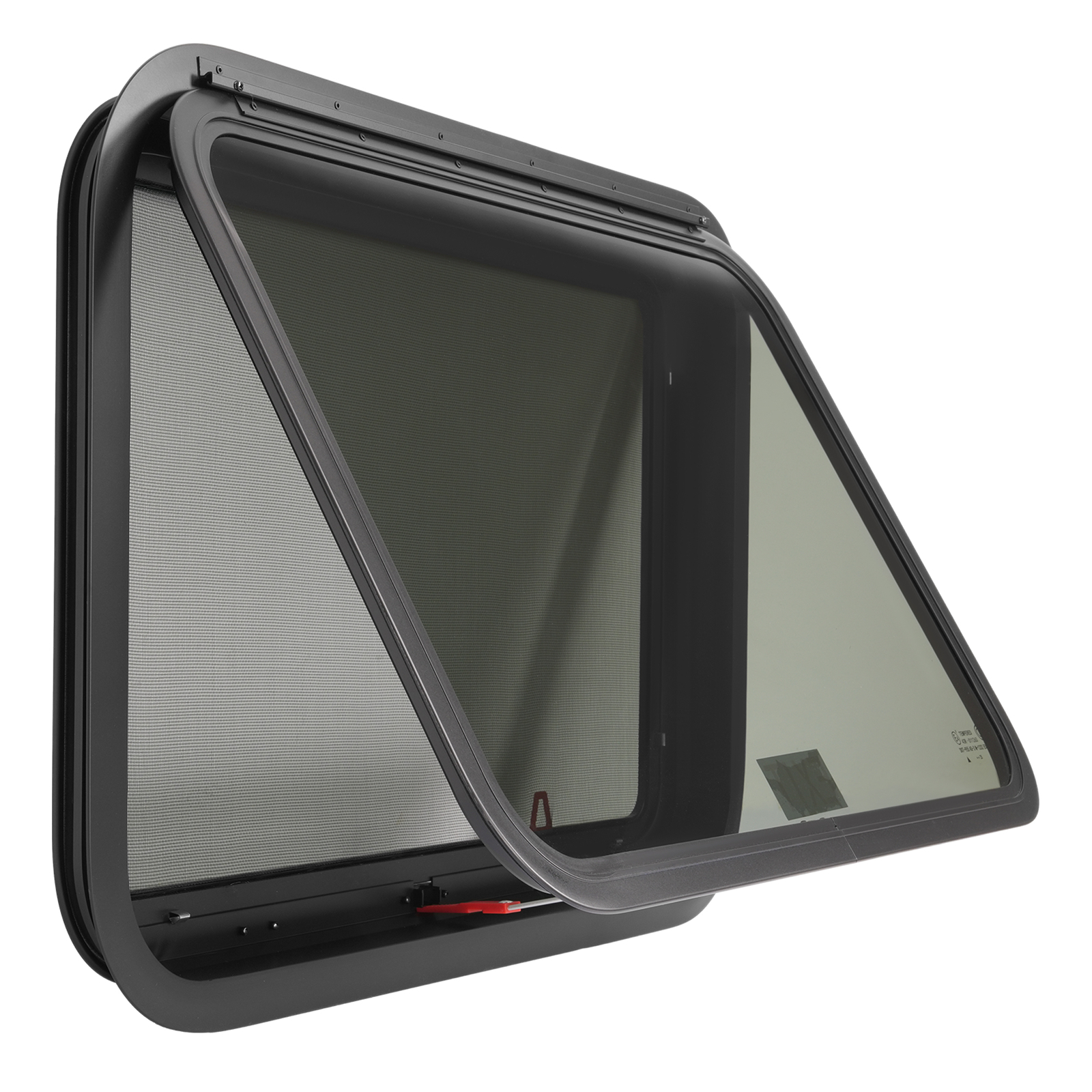 30″×20″ Emergency Exit Push-Out Glass Window for RV Camper Window w/ Trim&Screen
