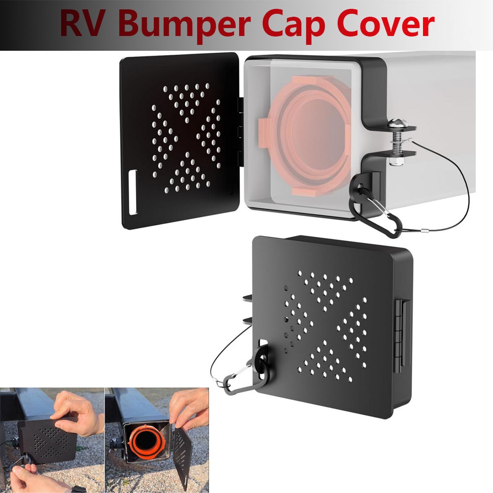 4inch RV Bumper Cap Cover RV Bumper Plug End Cap Square Bumper Caps For Most RV