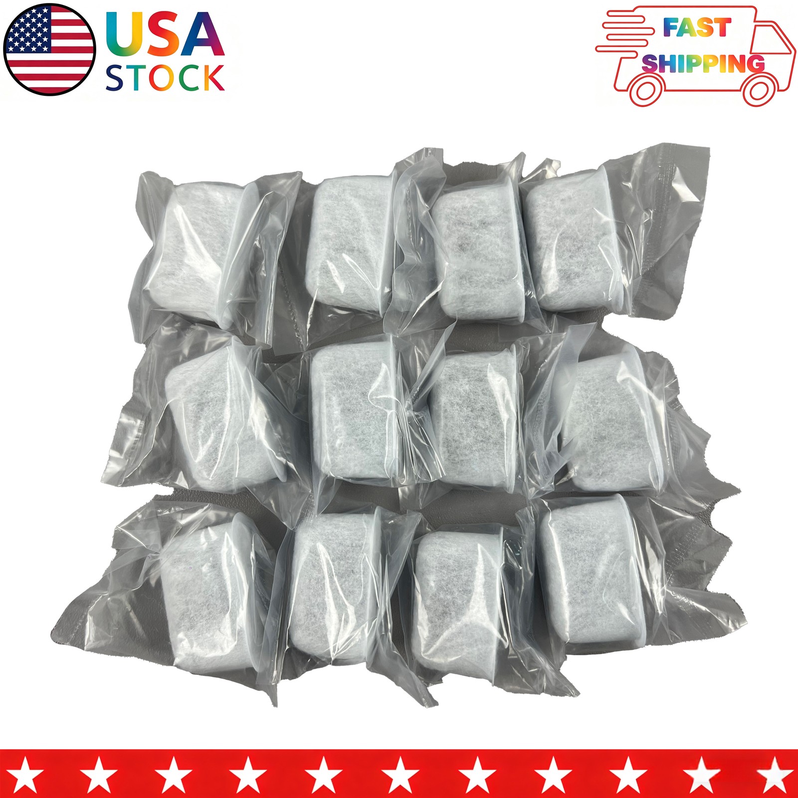 (12 Pack) Charcoal Water Filters DCC-RWF for ALL Cuisinart Coffee Makers