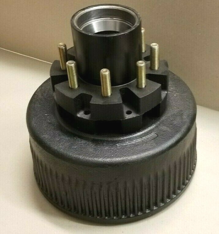 12K Trailer Hub Drum 8×6.5 5/8″-18 Heavy Duty Replace Dexter 9-28 Drum 8-214 Hub