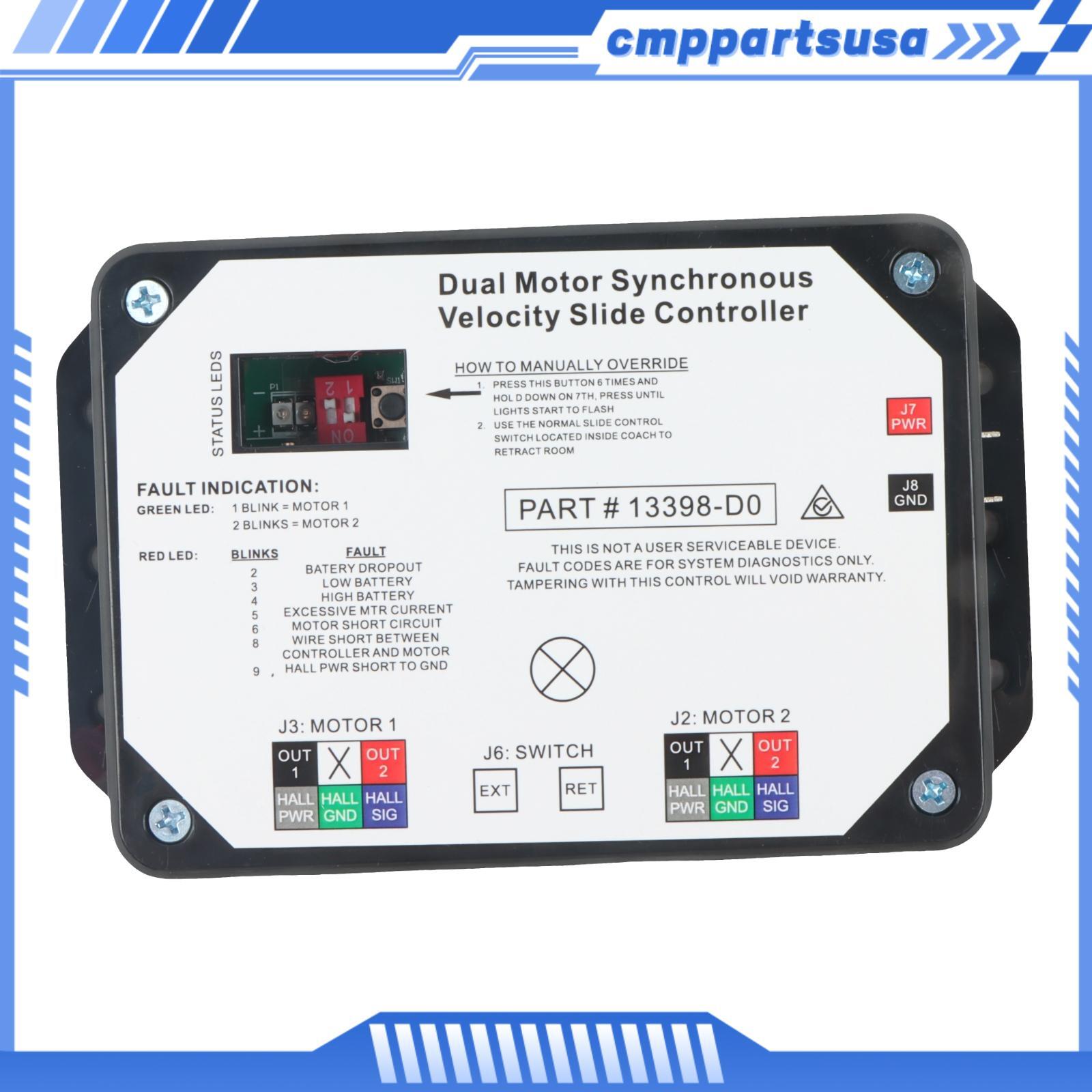 For Lippert 13398-D0 Dual Motor Synchronous Velocity Slide Controller V-Sync II