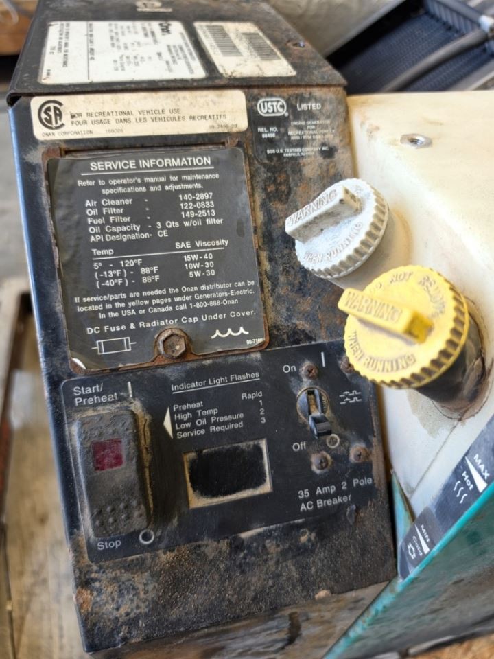 USED ONAN QD 8000 RV GENERATOR from 06 TROPICAL Diesel Pusher RV VIDEO Ship