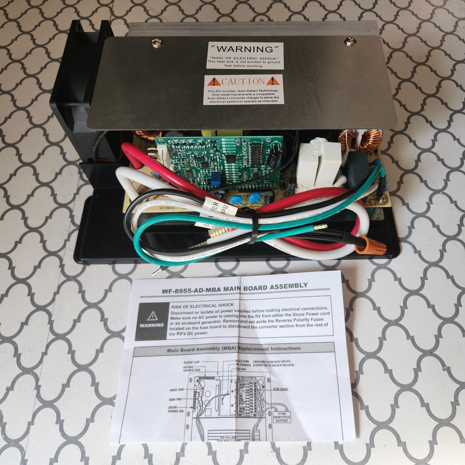 WF-8955-AD-MBA RV Power Converter 55 Amp DC Main Board Assembly WF-8955PEC