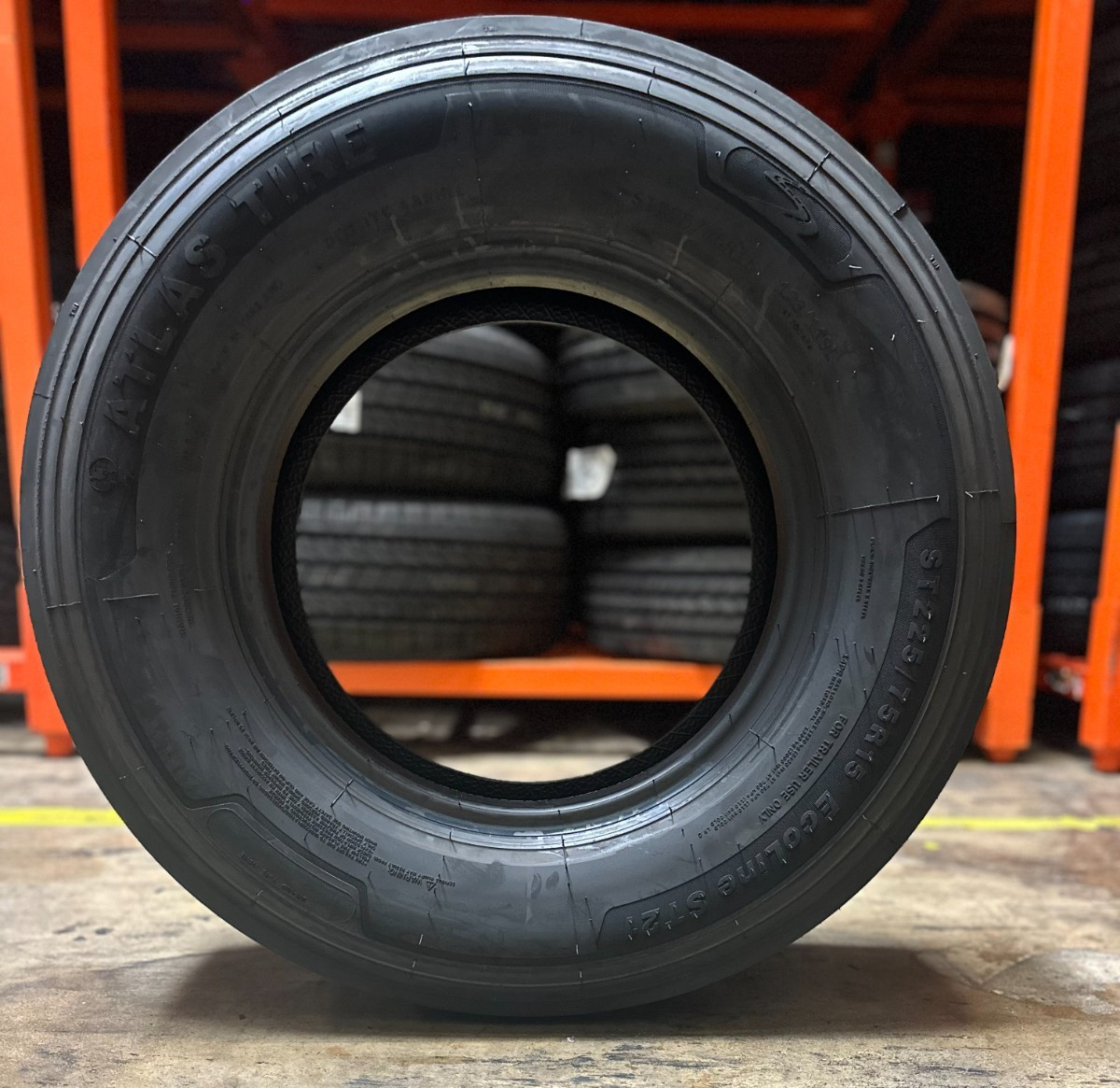 4 NEW 235/80R16 Atlas EcoLine ST21 All Steel Trailer Tires 14 Ply 235 80 16 LRG