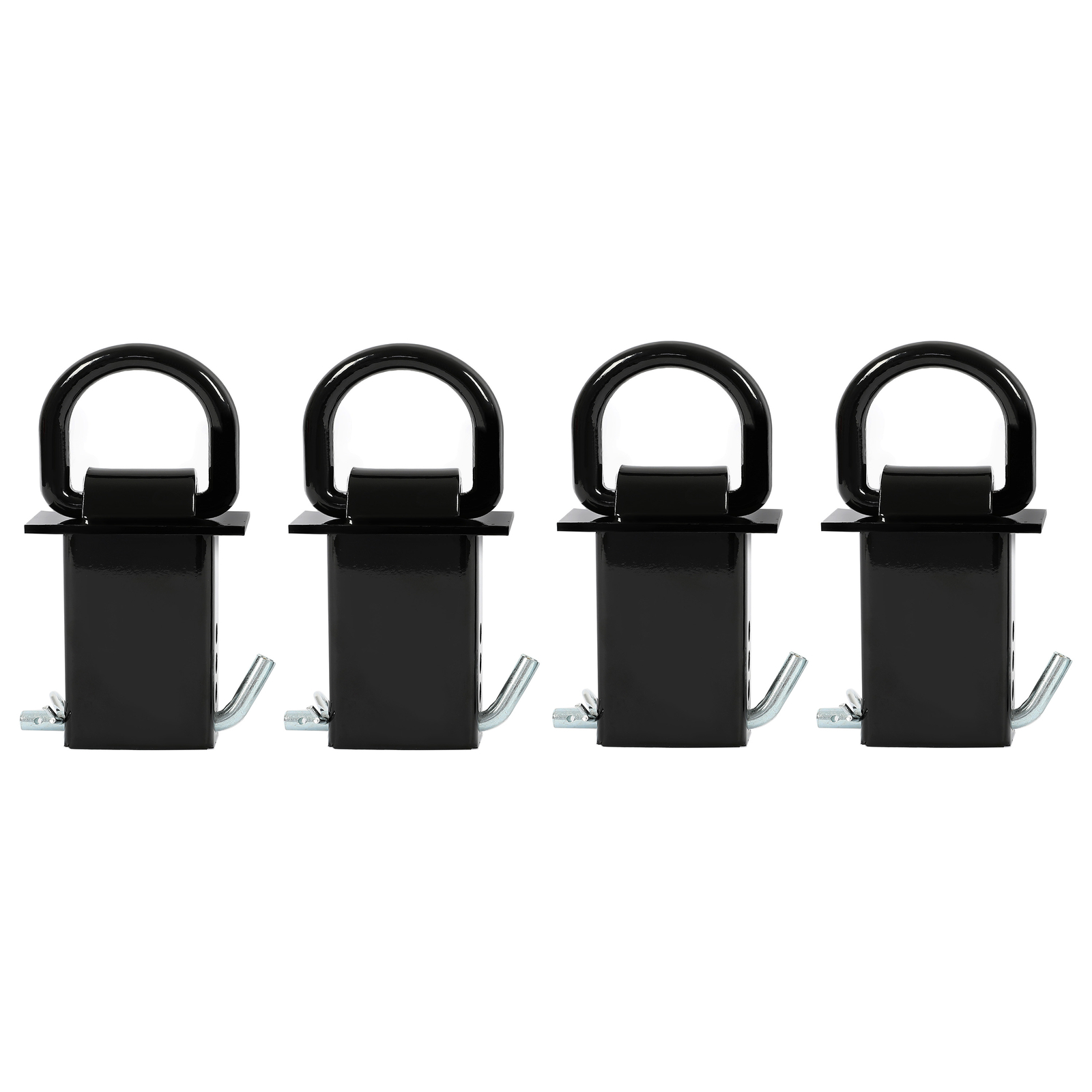 4X Standard 2″x4″ Heavy Duty Trailer Adjustable Stake Pocket D Ring Zinc Coated