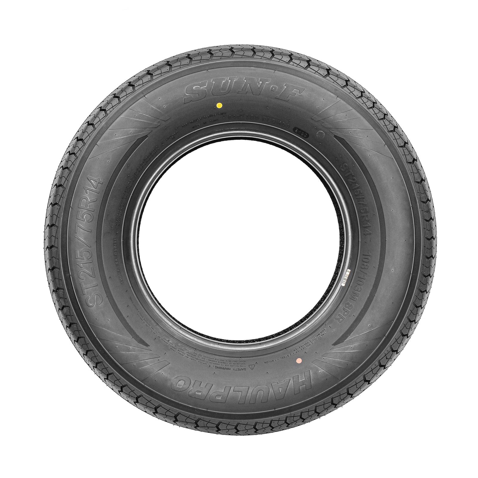 Set of 2 SunF ST 215/75R14 Trailer Tire 215 75 14 Radial 8 PR HaulPro