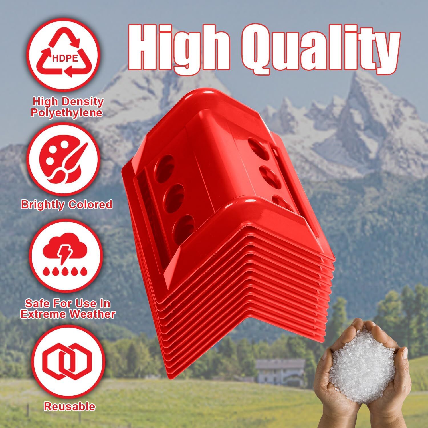 24 Pack Flatbed Edge Protectors Compatible with 4 Inch Ratchet & Winch Straps