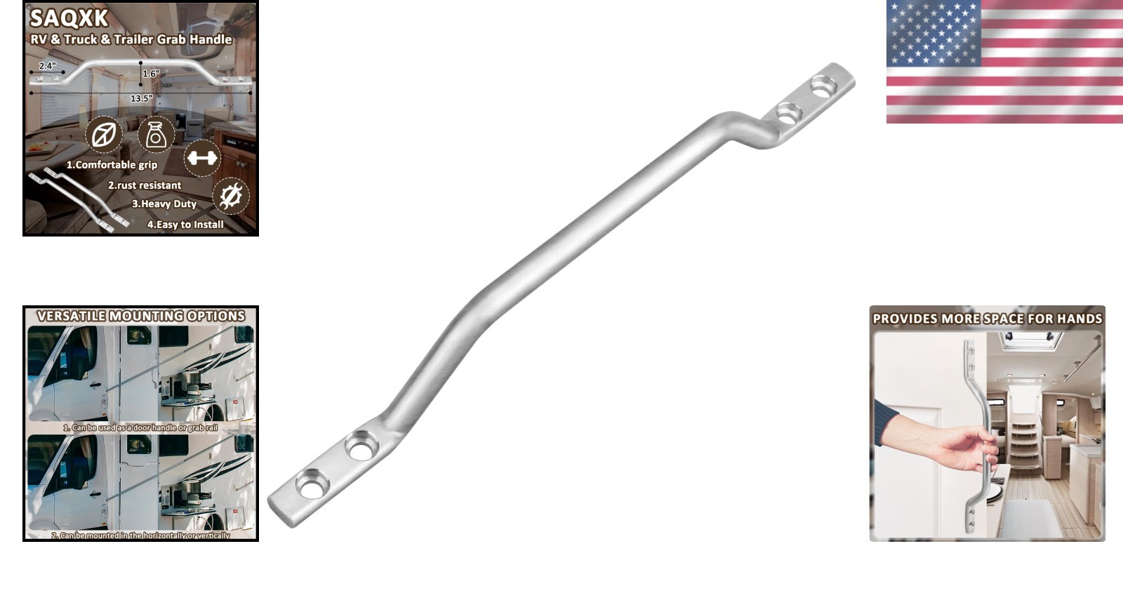 13.5 Inch Aluminum RV Camper Trailer Truck Cargo Door Handle Bolt-On