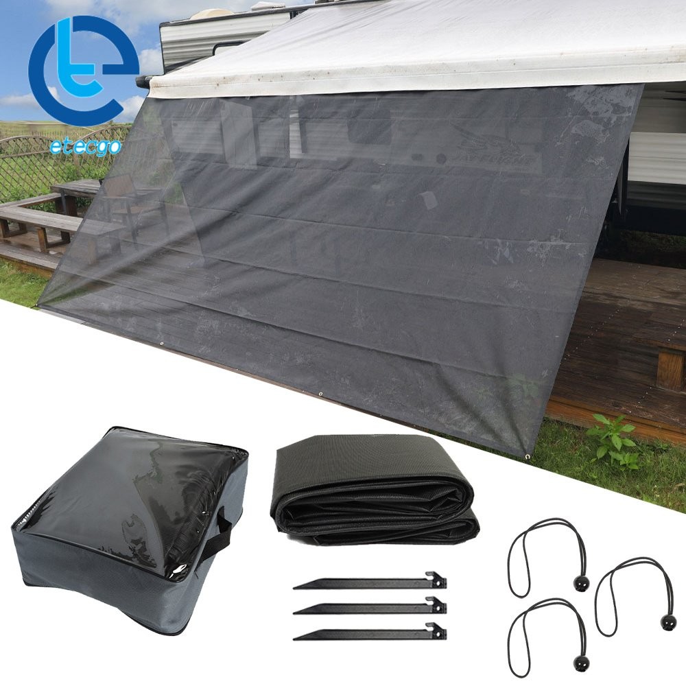 RV Awning Sun Shade UV Blocker Mesh Motorhome Camping Trailer Canopy Shelter