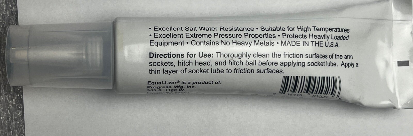 Equal-i-zer High Performance Lubricant for trailer hitches and sway control