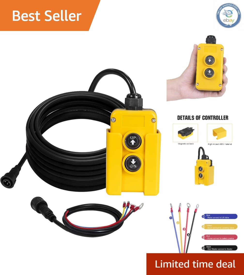 4 Wire Dump Trailer Remote Control Switch – 12V DC for Hydraulic Pump Efficiency