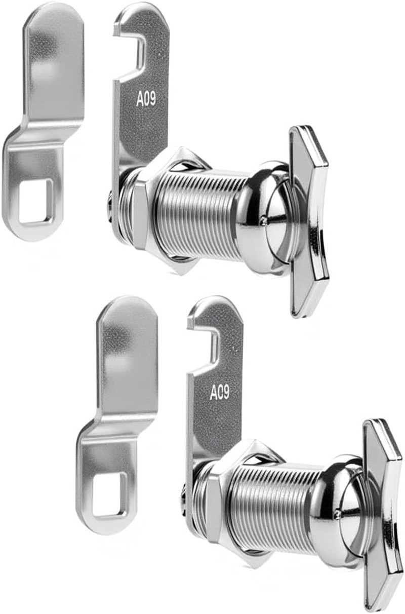 2 Pack 5/8″ RV Compartment Cam Lock Thumb Turn Camper Storage Door Latch