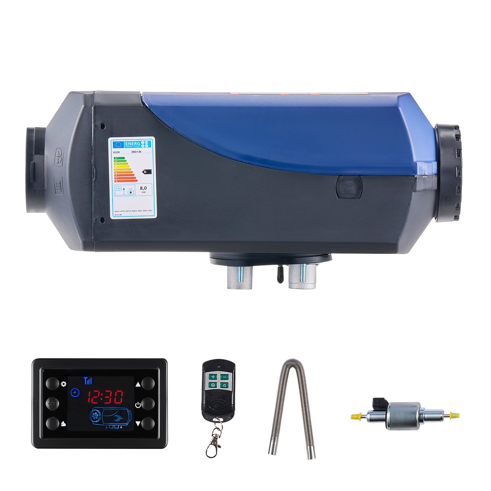 Uimoso Portable Diesel Air Heater 8KW DC 12V/24V with 2.6 Gal Tank