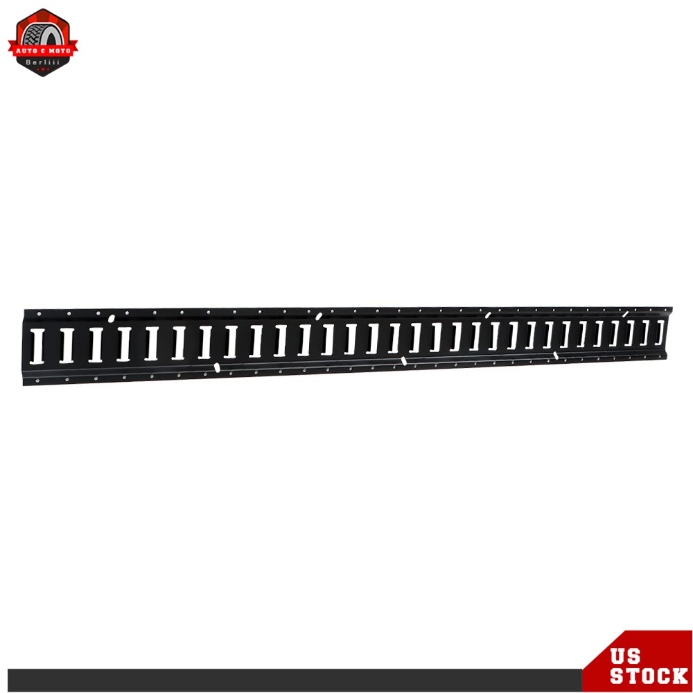 E Track Bar Rails Powder Coat Stainless Steel E Track Tie Down Rail Kit 5′ 8Pcs
