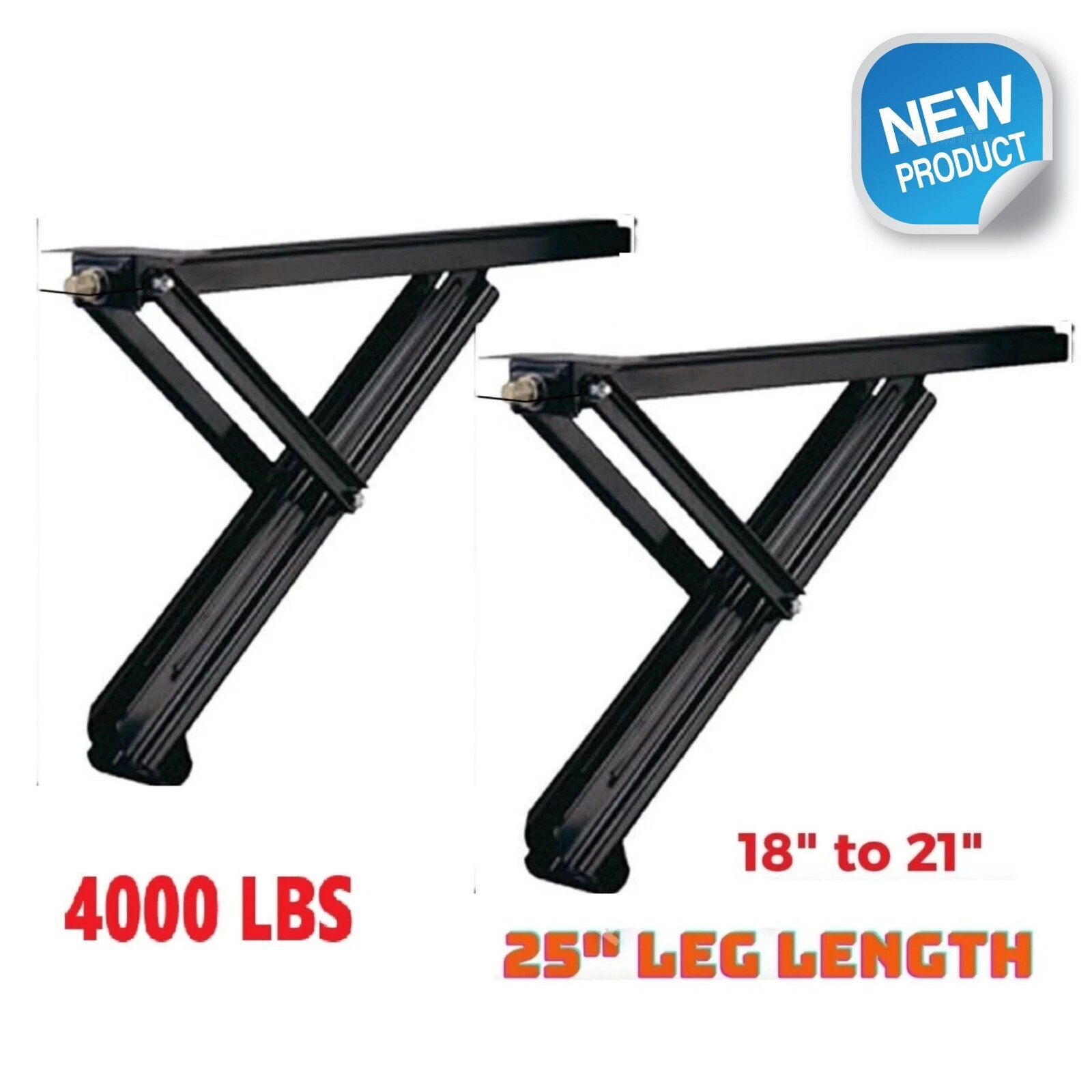 4000lbs RV Stabilizer Jacks 25″ Leg Length for Leveling Travel Trailer Camper