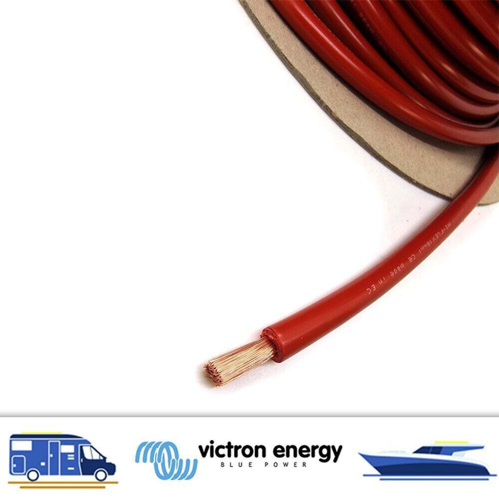 Victron Battery Cable Hi-Flex Red 16mm² For Chargers | Inverters | 110amp