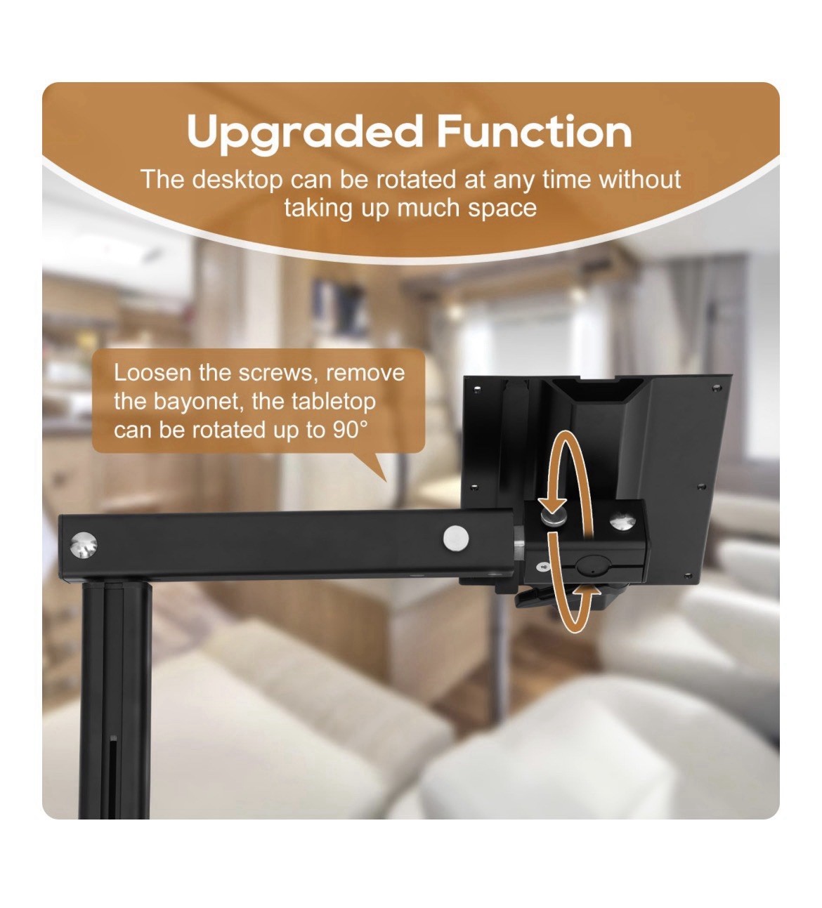 Upgrade Removable RV Table Leg Accessories, 360 Degree Aluminum Alloy RV…
