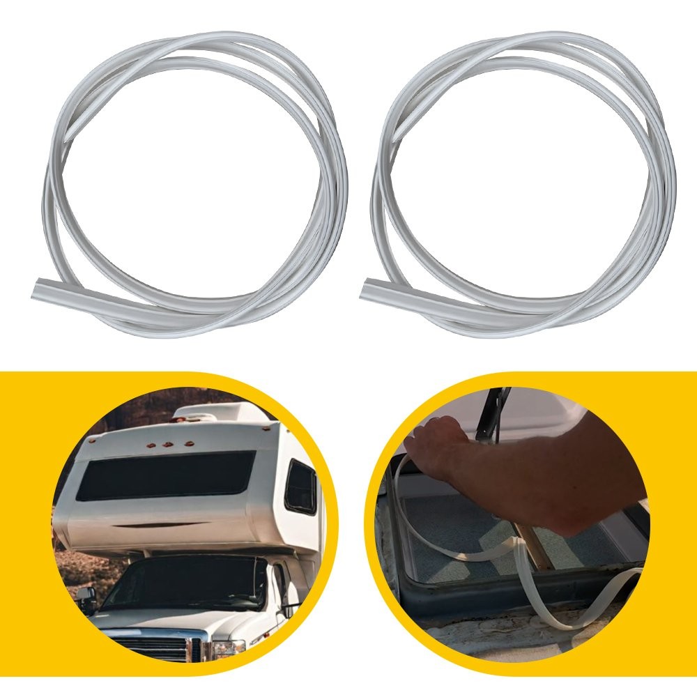 2 PCS For RV Roof Vent Seal 51″ TPE Rubber Camper Vent Fan Gasket Replacement