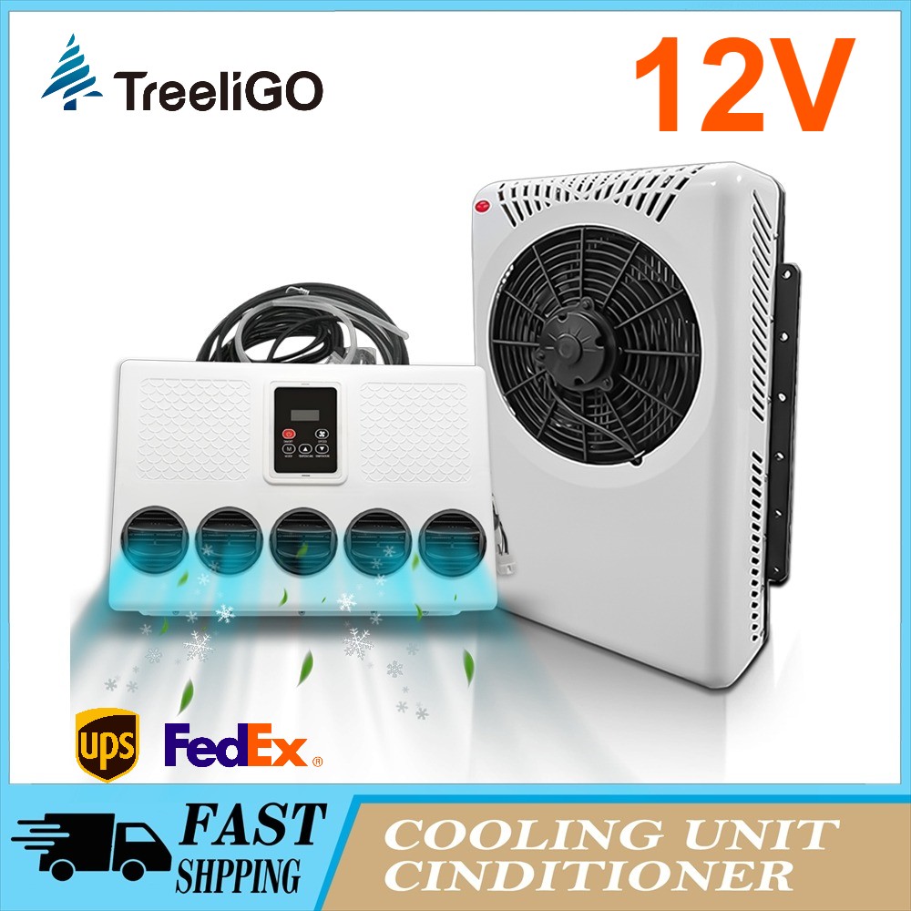 12Volt Split Air Conditioner Electric Parking Truck Cab A/C For Truck Caravan RV