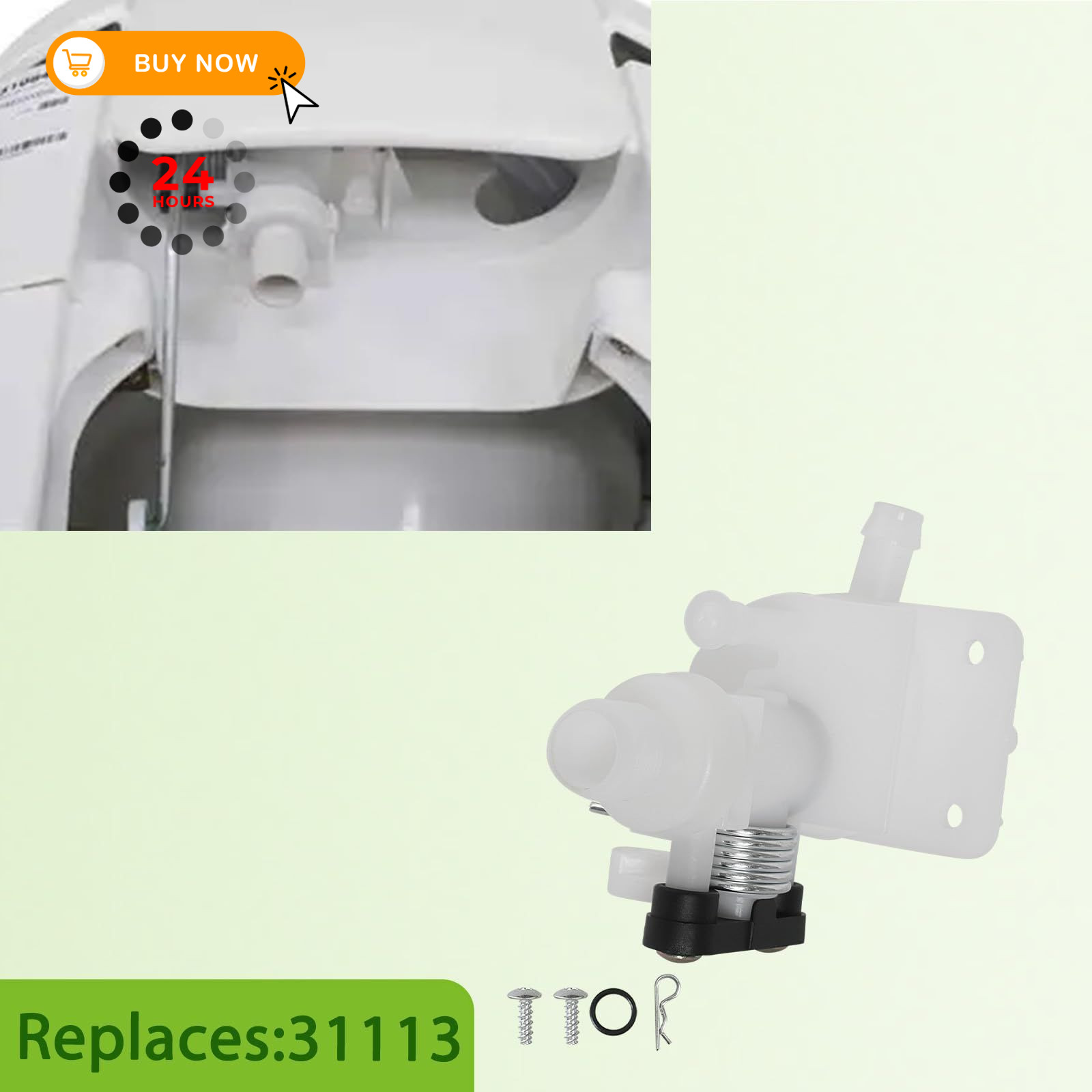 omoZone 31113 Upgraded Toilet Water Module Service Kit Compatible with White