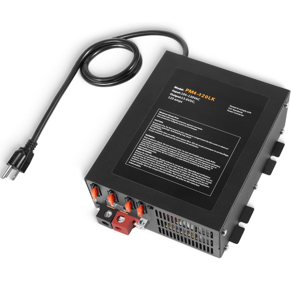 120 Amp RV Power Converter & Battery Charger For Lead-Acid & Lithium Batteries