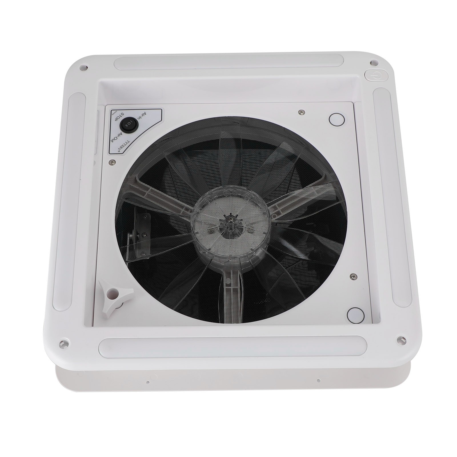 14″ RV Caravan Roof Vent Manual RV Camper Fan 12V Skylight With LED Light🏅