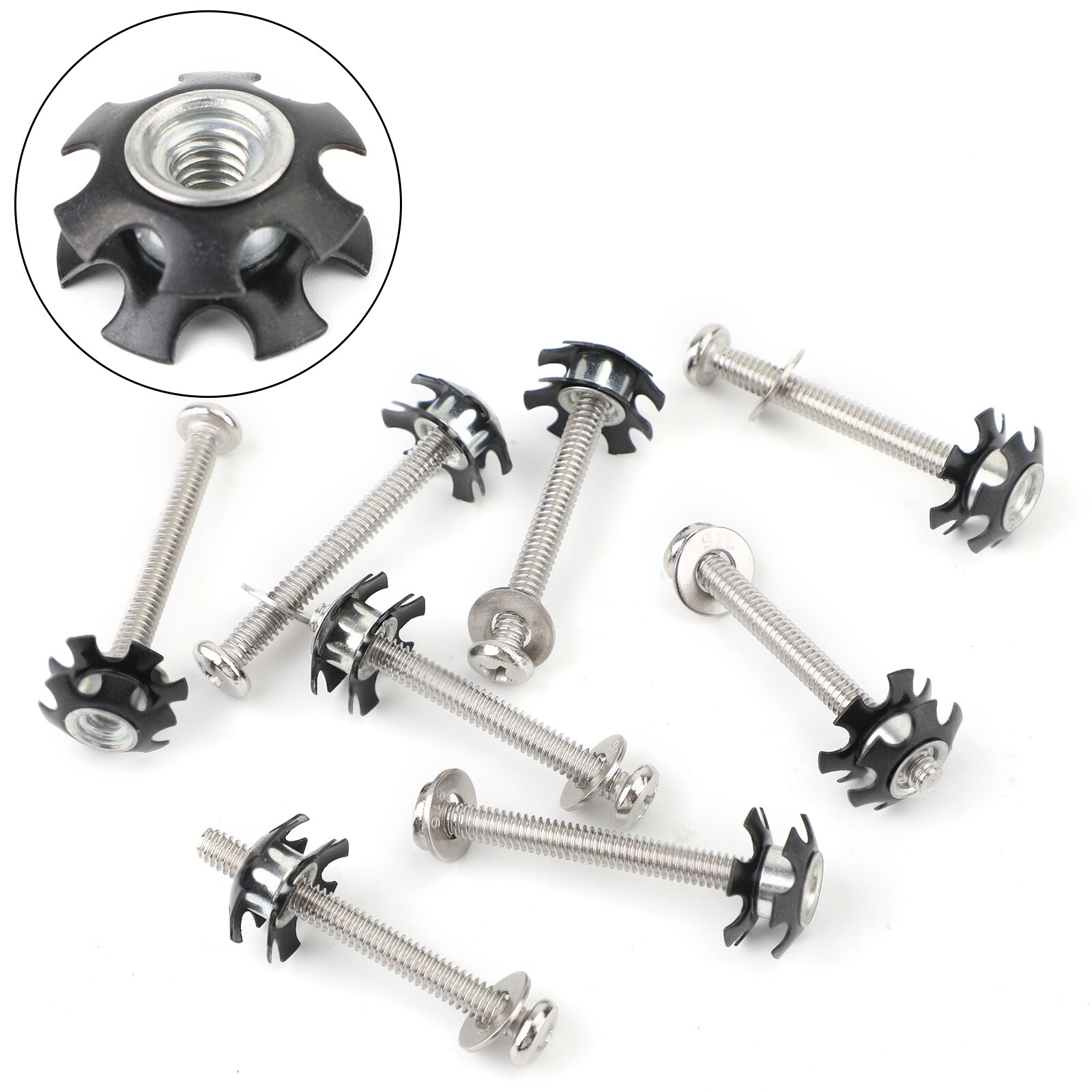 8x RV LADDER REPAIR KIT nuts Stainless Bunk Motorhome Part Camper Trailer !!