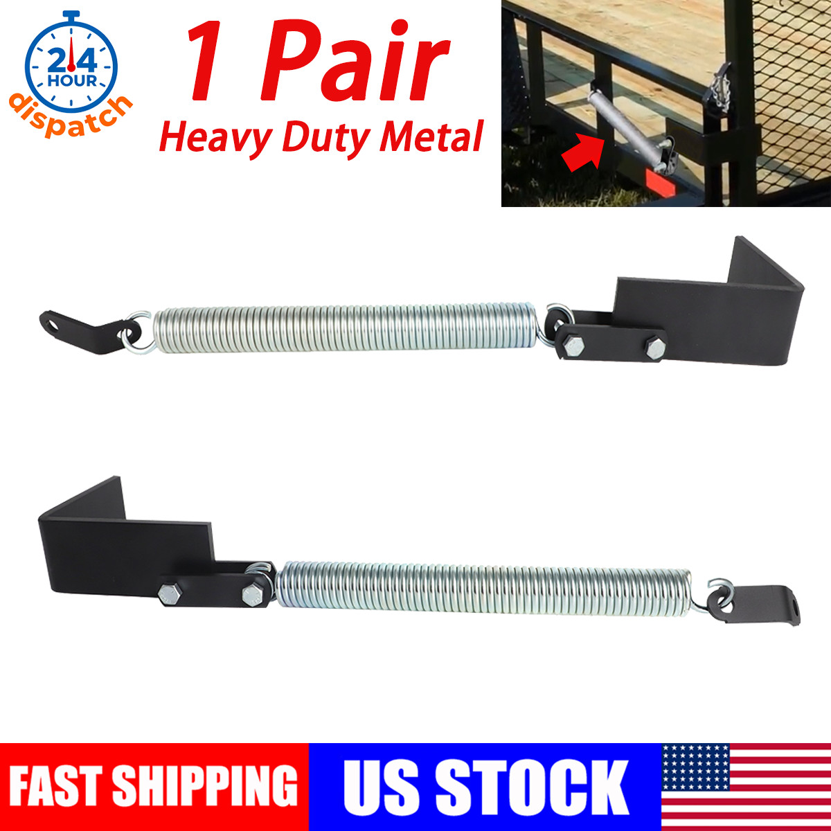Trailer Tail Gate Spring Lift Assist Kit 1 Pair Heavy Duty Left Right Tailgate