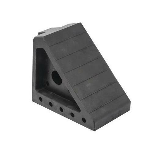 Solid Rubber Heavy-Duty Wheel Trailer Vehicle Chock Block Non-Slip Grab Handle