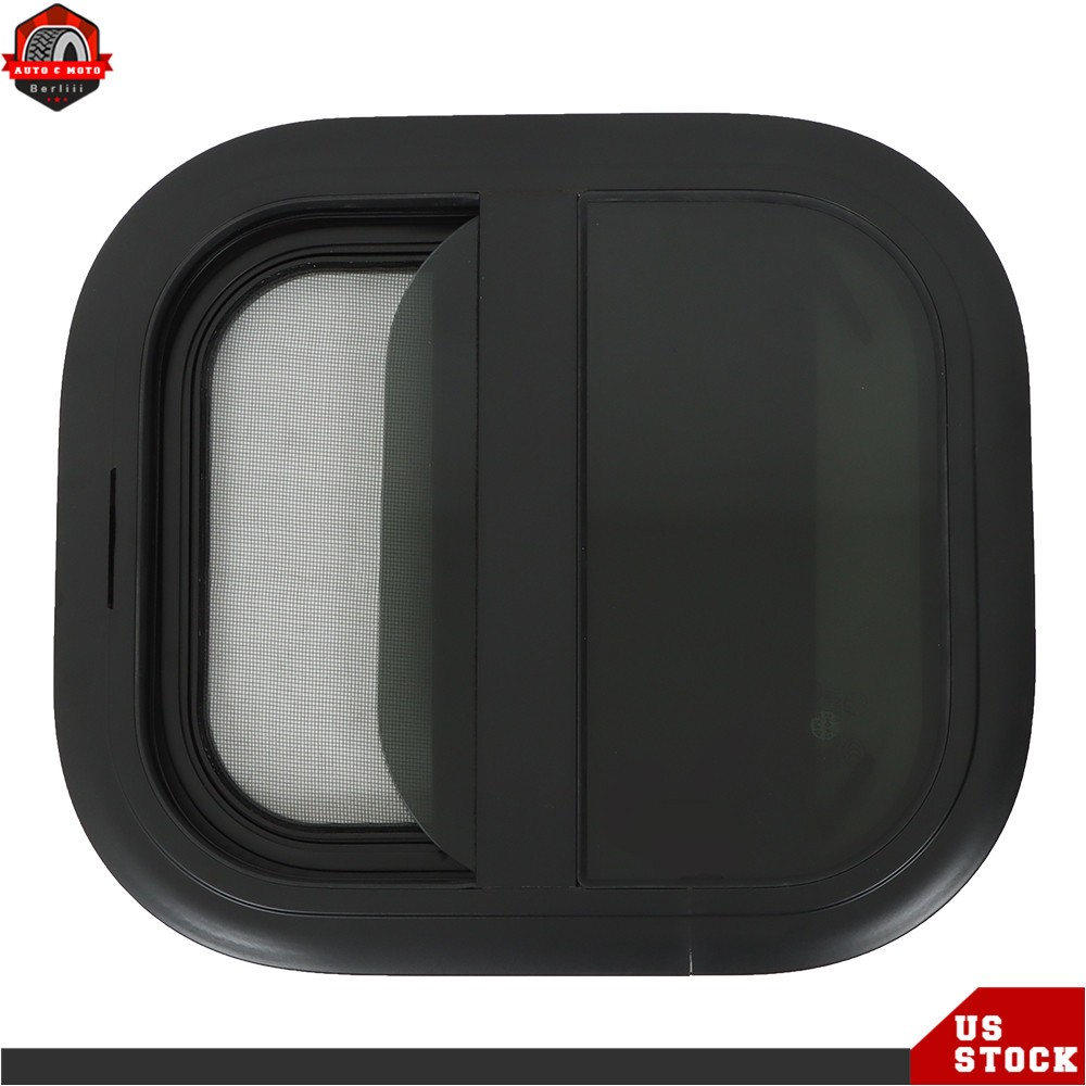 12-14-15-18″ W×22-24-16-30″ H Vertical Slider RV Window Cargo Trailer W/ Screen