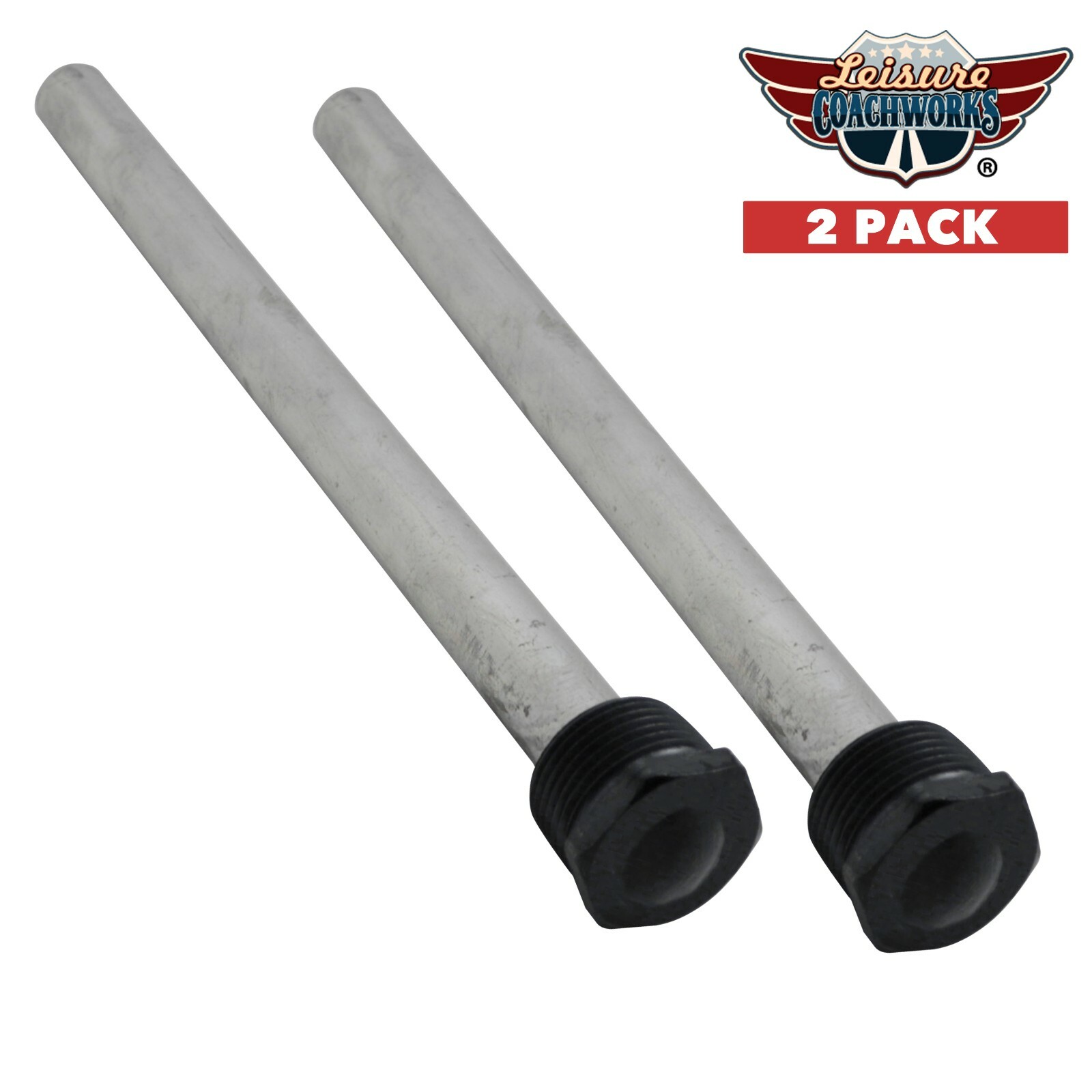 2PK RV Water Heater Magnesium Anode Rod NON TOXIC 9.25″ Length ¾ NPT Threads LCW