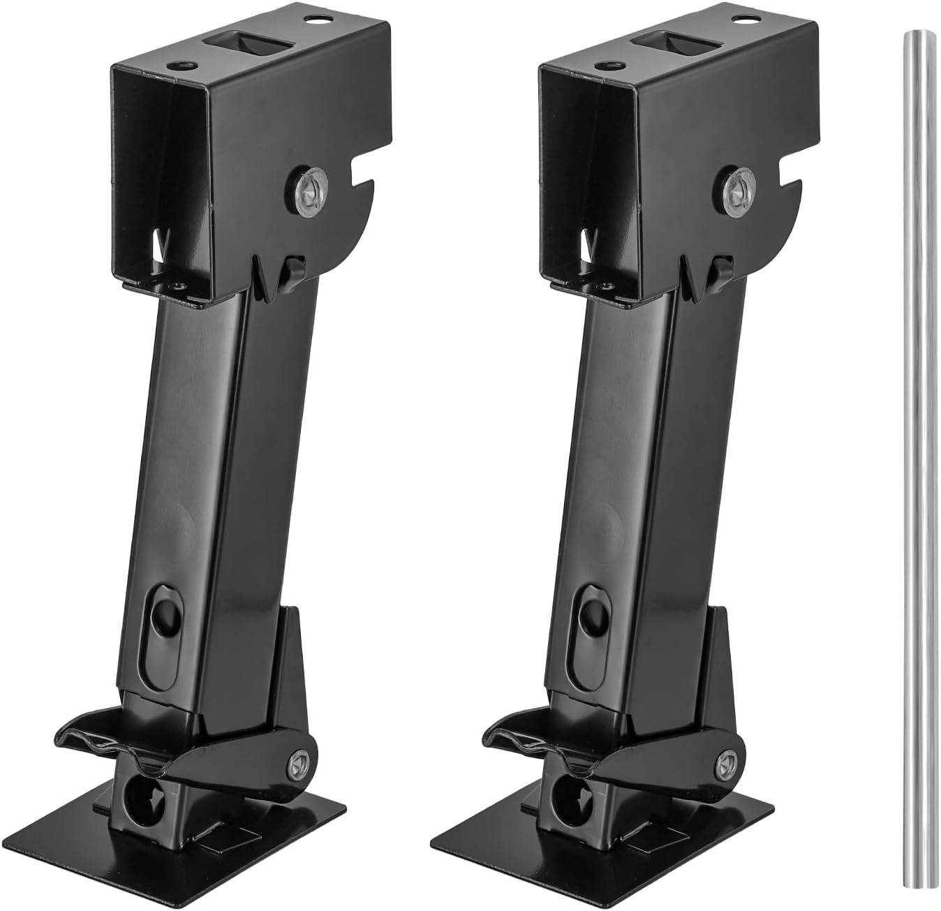 2 Pack Trailer Stabilizer Jacks, Telescoping RV Camper Accessories with Adjus…