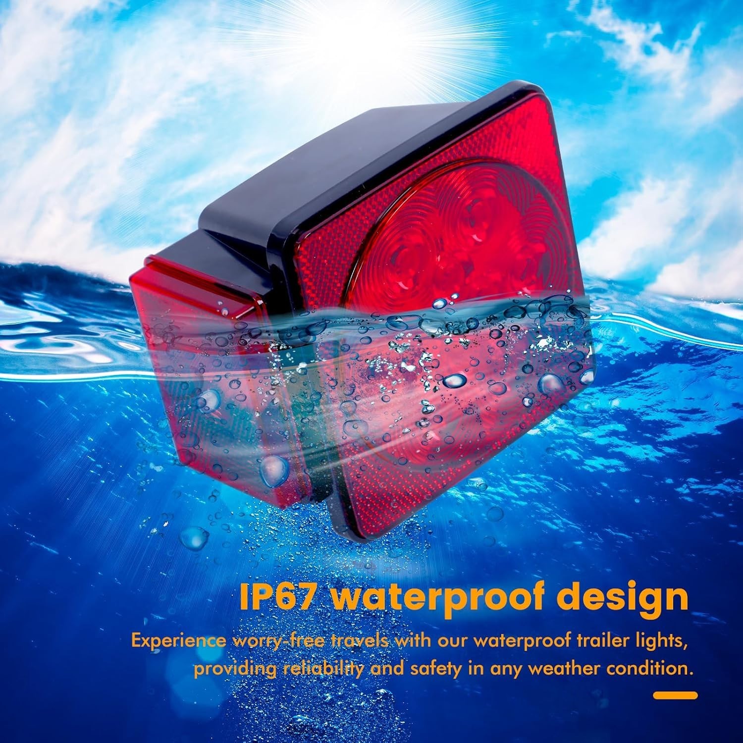 DOT Compliant 12V LED Trailer Light Kit – Waterproof & Long-Lasting Performance