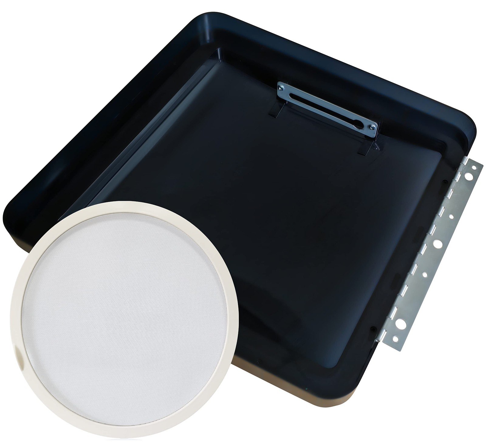 RV Roof Vent Lid Replacement 14″x14″ Compatible with 14*14*1inches, Smoke