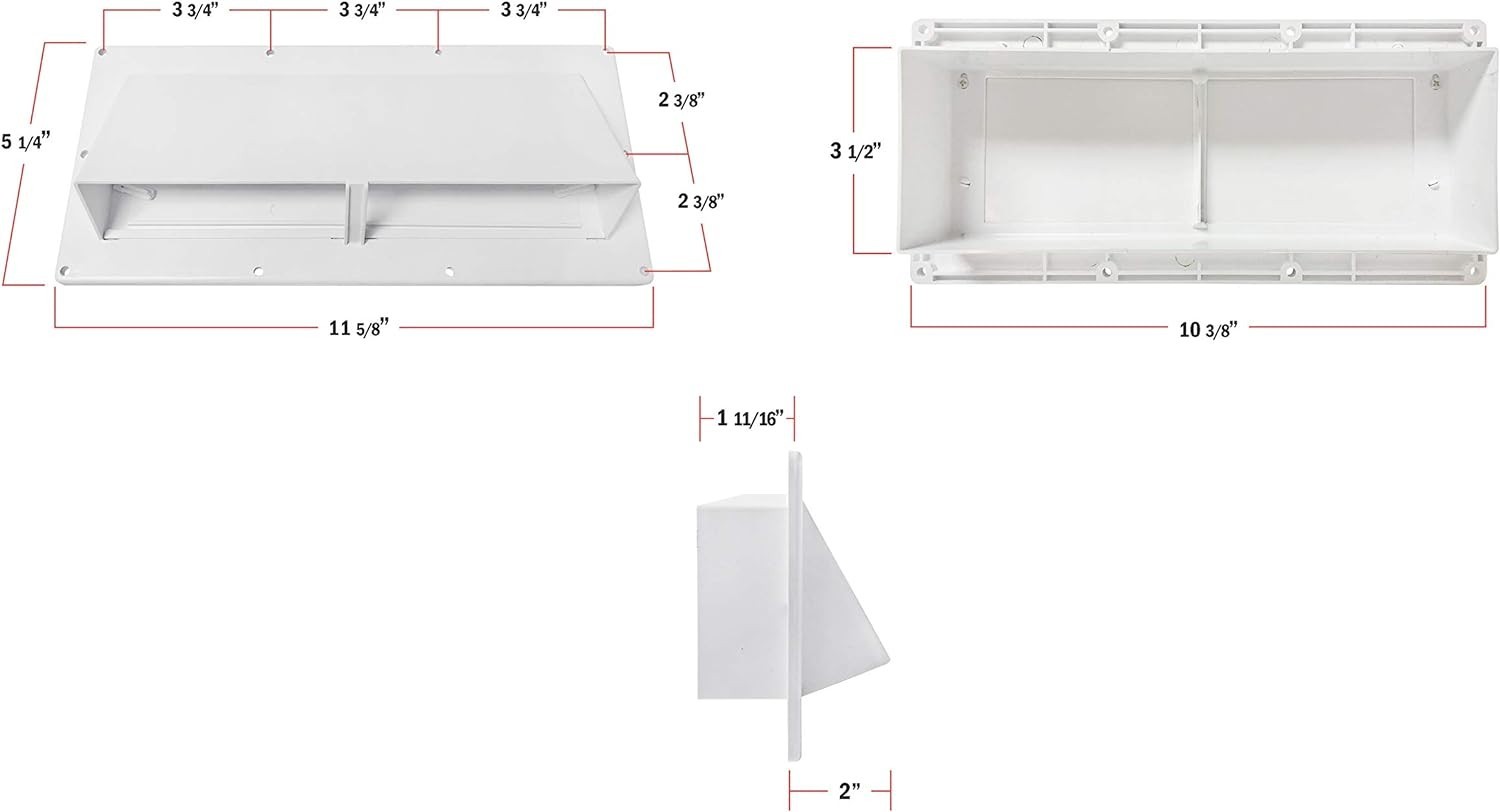 RV Exhaust Vent Cover White – Perfect RV Stove Vent Cover Replacement for Tra…