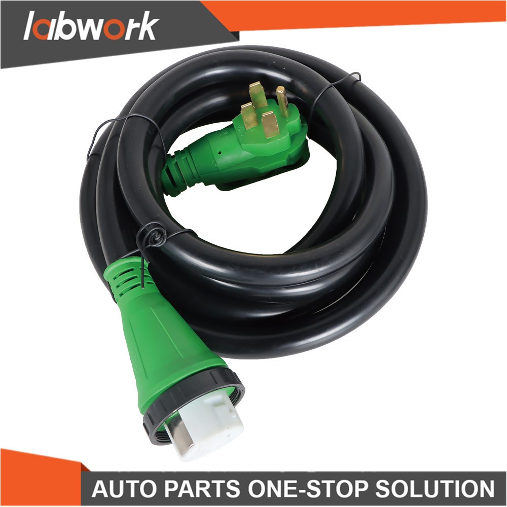 Labwork 15FT 50Amp RV Power Extension Cord With LED and Twist Lock NEMA 14-50P