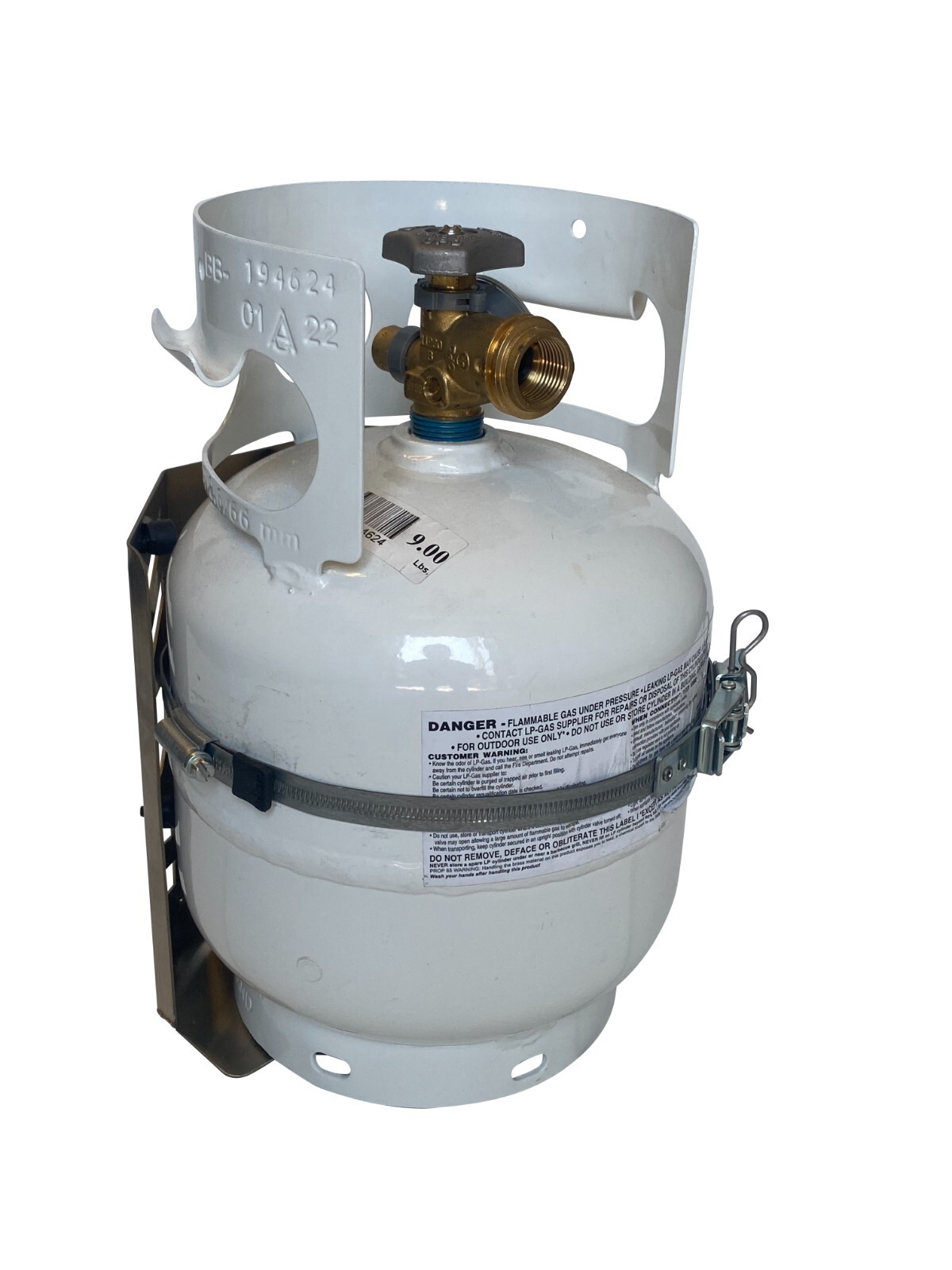 5 lb Propane Tank Mount Stainless Steel Bracket