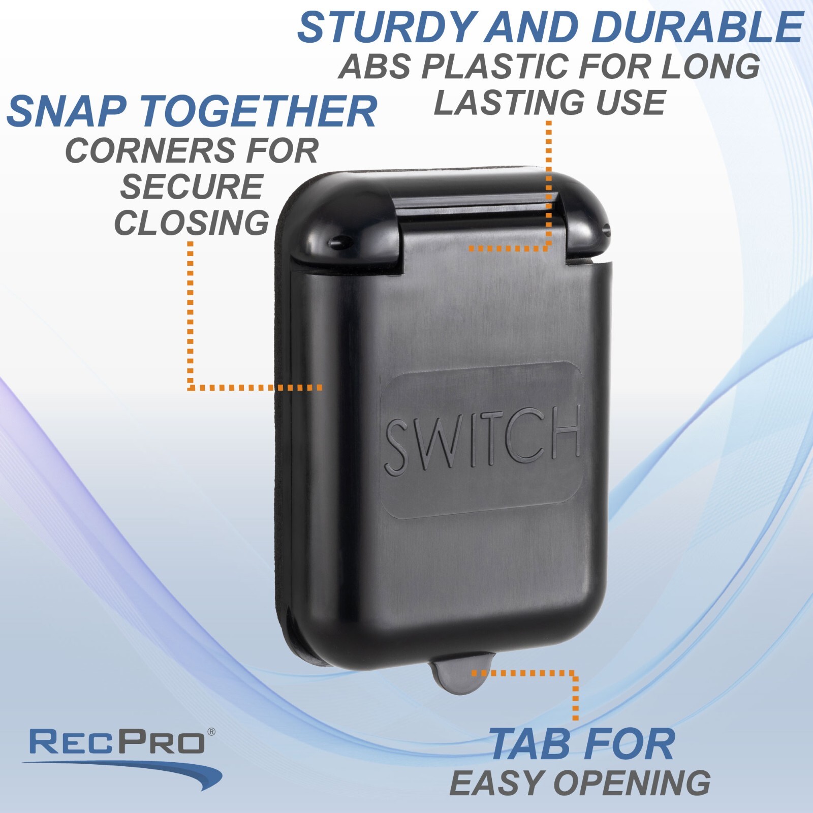 RecPro RV ATC External Waterproof Switch Cover | Snap Closure | ABS Plastic