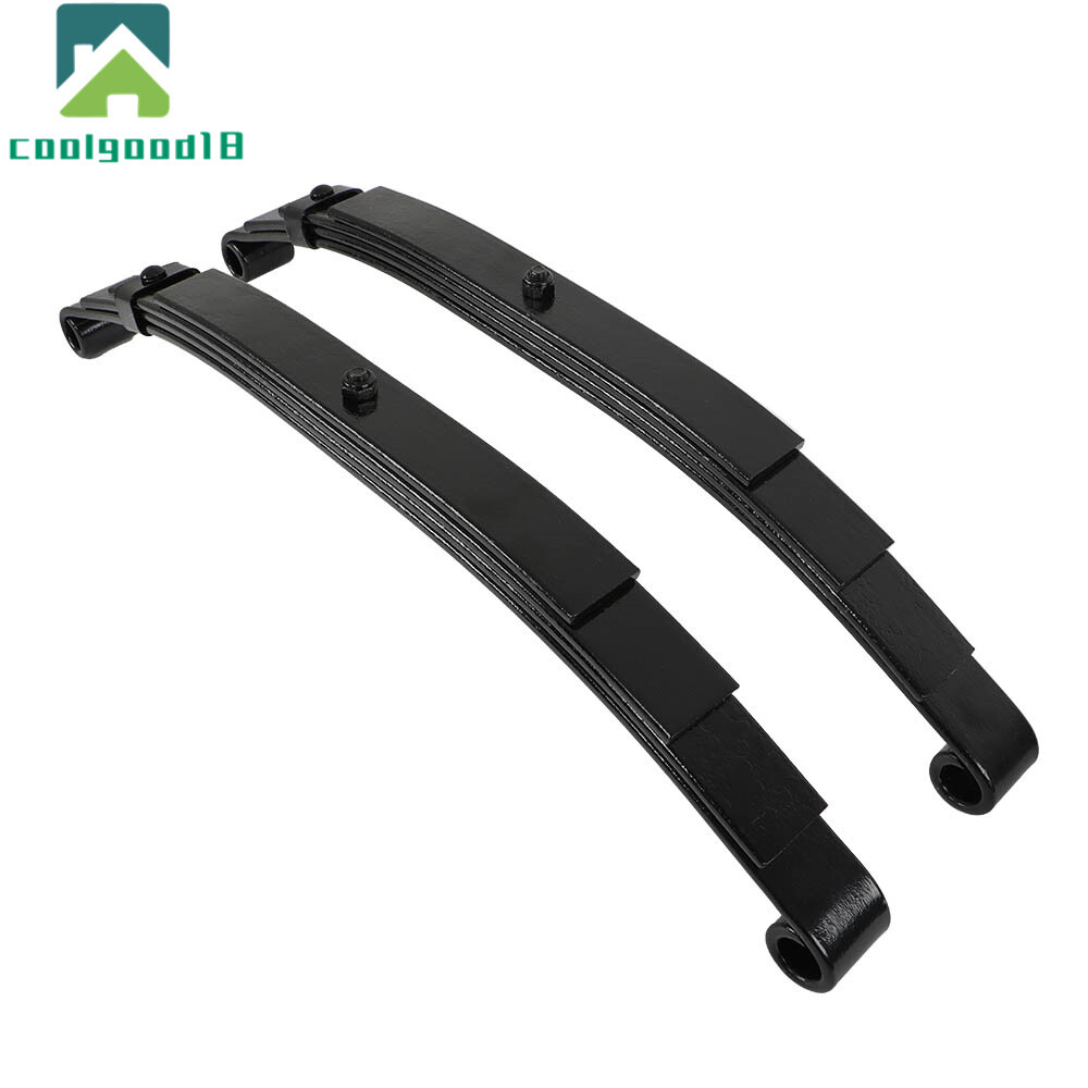 For 5000lbs Axle Trailer Leaf Spring 4 Leaf Double Eye 2500lbs Cap -Set 2
