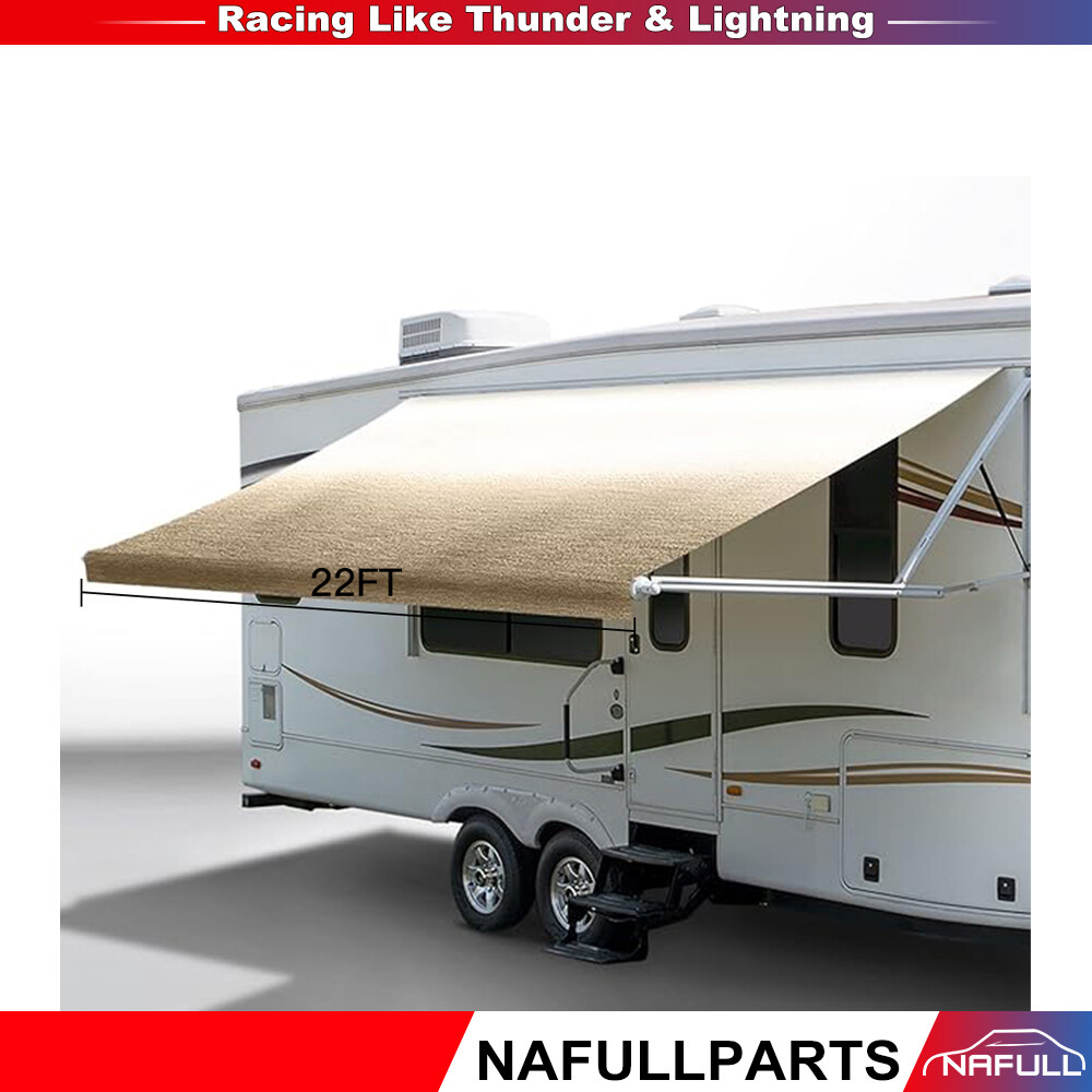 21’1″8 inch RV Awning Fabric Camper Vinyl Awning Replacement Shade