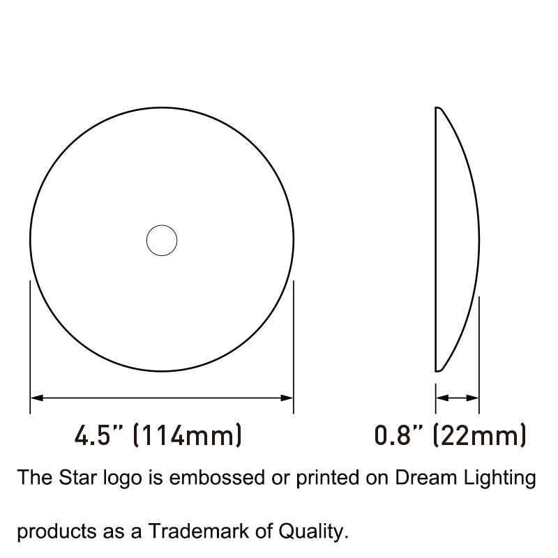 RV Lights 12V LED Ceiling Lighting Under Cabinet Lamp with Switch 3500K,4.5″