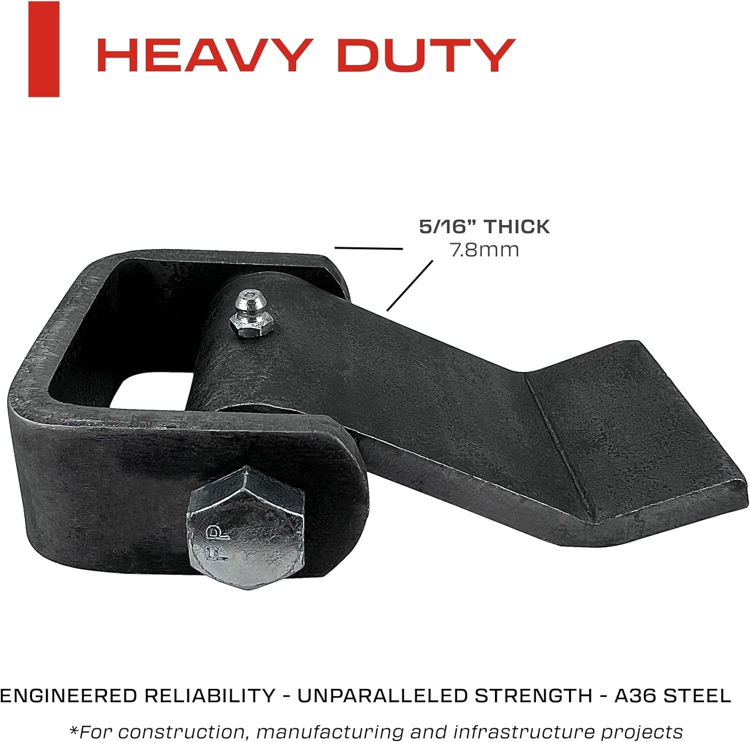 Durable Weld-On Leaf Style Trailer Hinges – 5″ x 3″ Steel Construction, 2 Pack