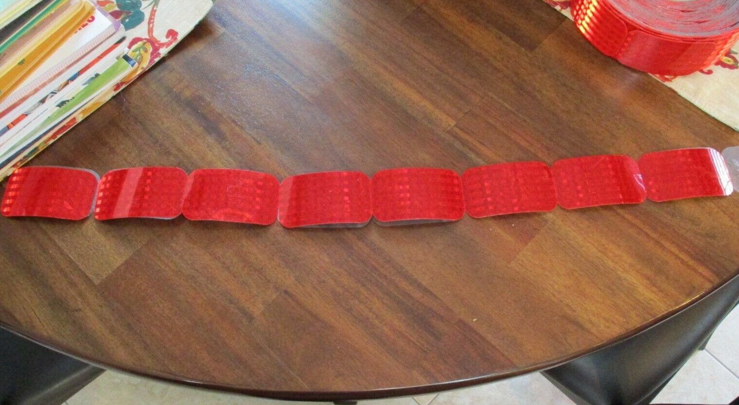 20 pcs DOT-SAE Red 2 Inch x 3.5 Inch High Visibility Stick On Reflector