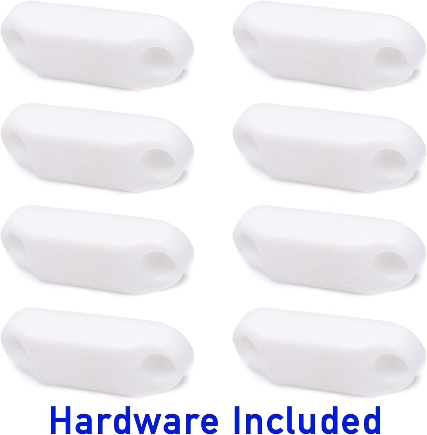 (4 Pairs) Magnetic Baggage Door Catch and Holder Kit – White RV Storage