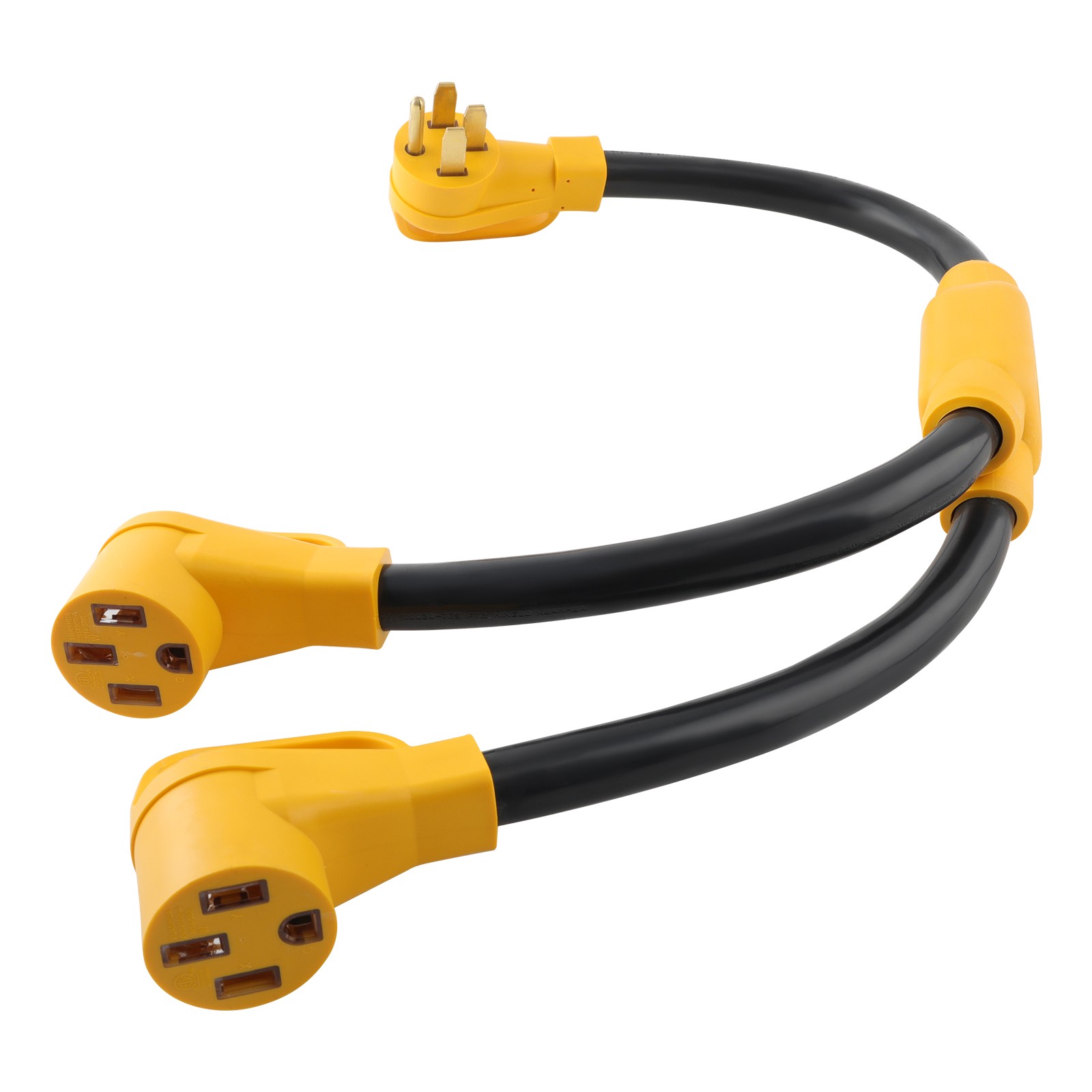 NEMA 14-50P to 2X 14-50R 50 Amp Y Splitter RV Adapter For Tesla Model 3/S/X/Y
