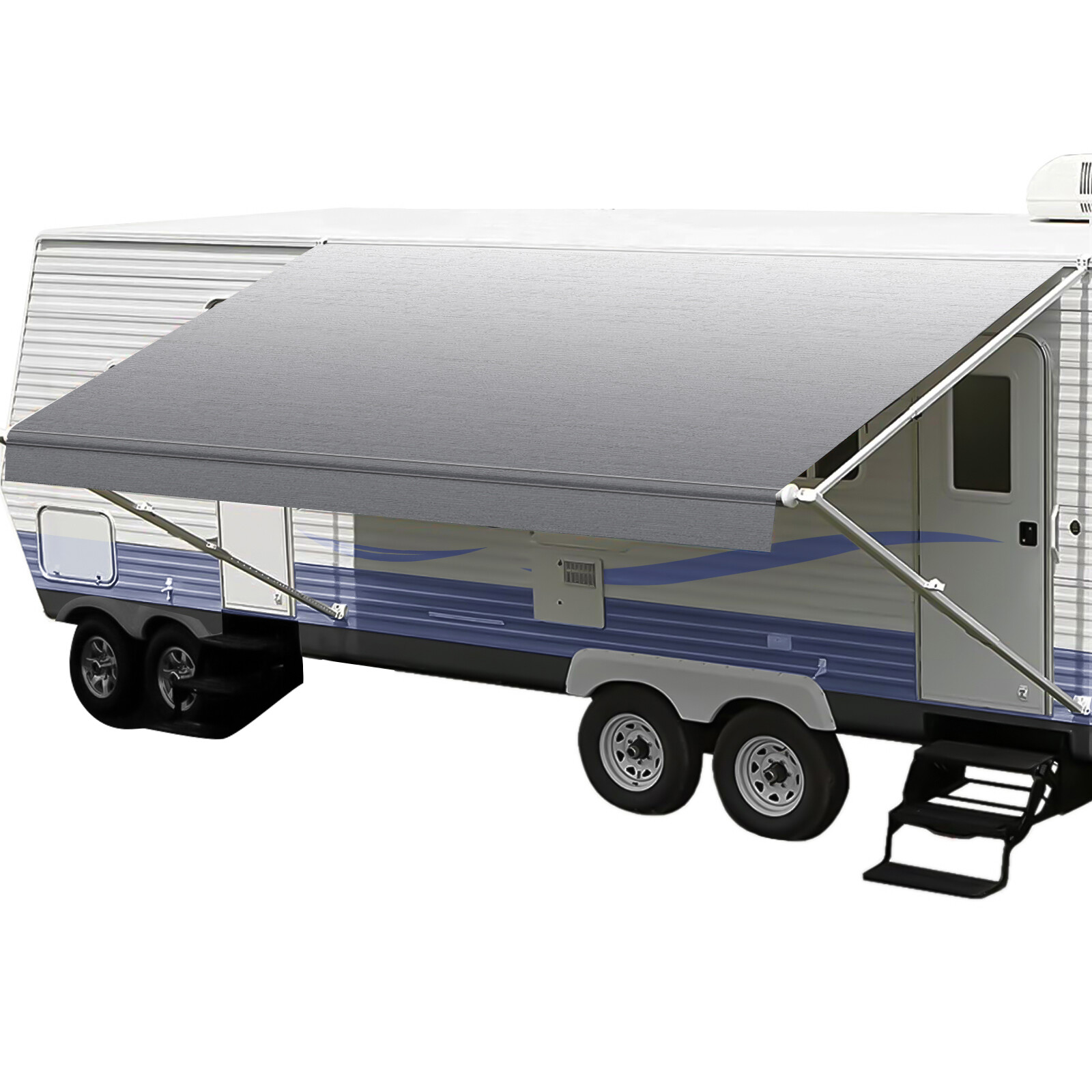4-Ply Heavy Duty RV Awning Fabric Replacement for RV Camper Trailer 12ft-21ft