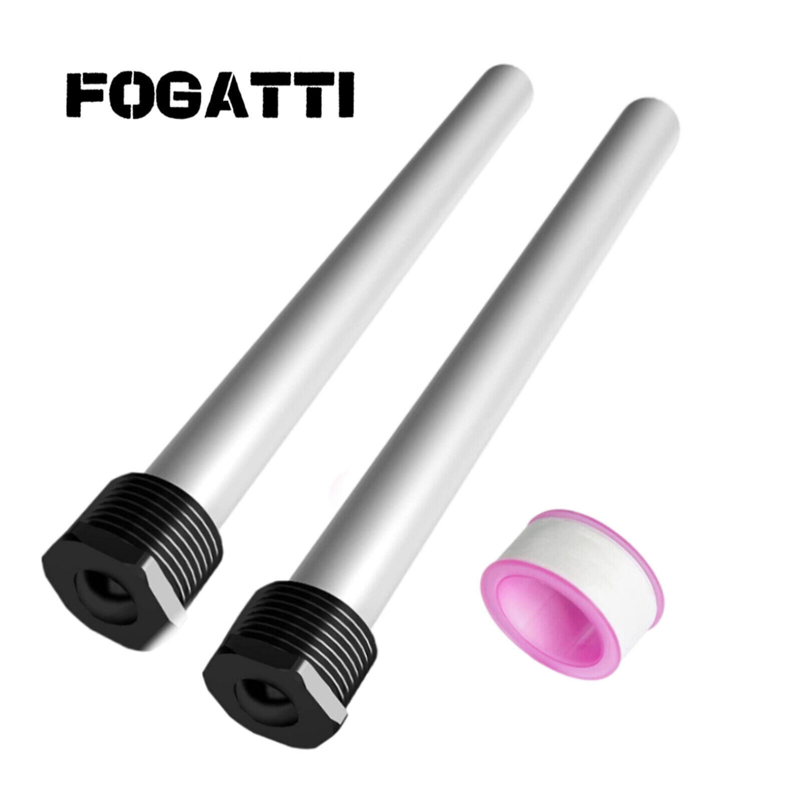 FOGATTI Magnesium Anode Rod For RV Water Heaters 9.25″ Length ¾ NPT Threads Pair